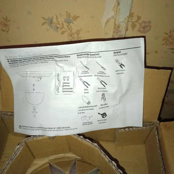 Portfolio Interior Ceiling Fixture #170552 Brushed Nickel Finish Alabaster Shade - Picture 4 of 16